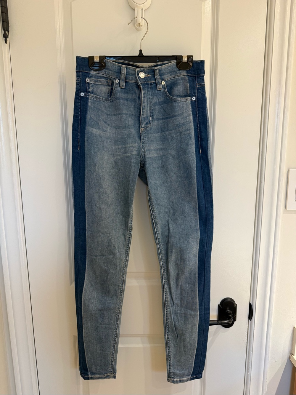 Women’s Two-Tone Blue Denim Jeans